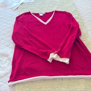 Coldwater Creek layered-look sweater.